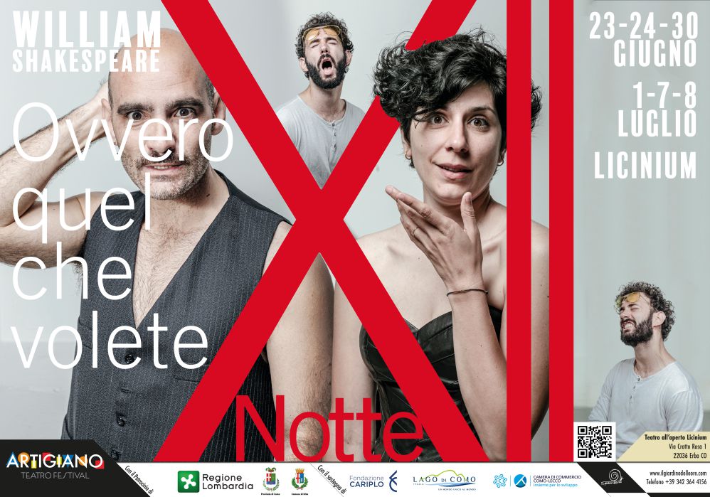 Cast stellare per La Dodicesima Notte al Teatro Licinium