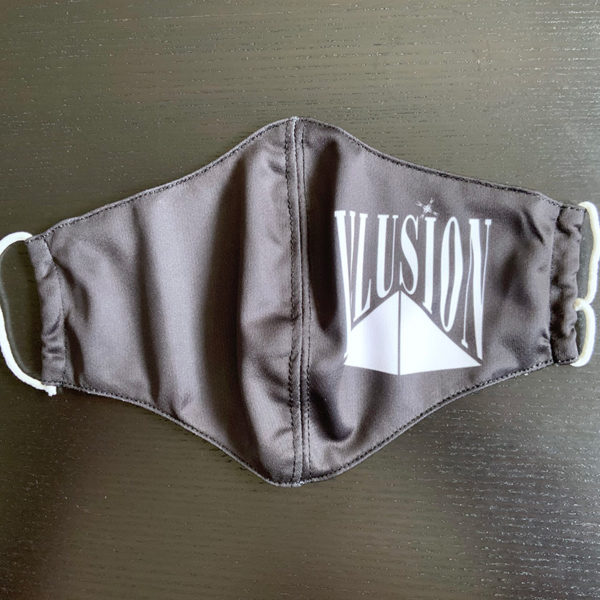 Illusion Zwart Mondmasker