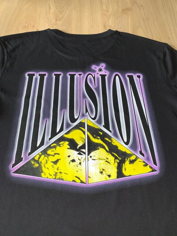 T-Shirt Illusion "Mindblowing" achterkant zoom
