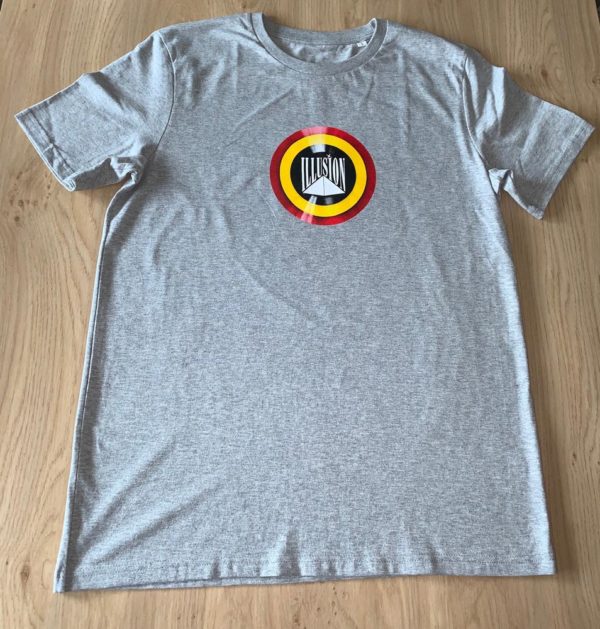 T-Shirt Belgian Retro Night Grijs (voor)
