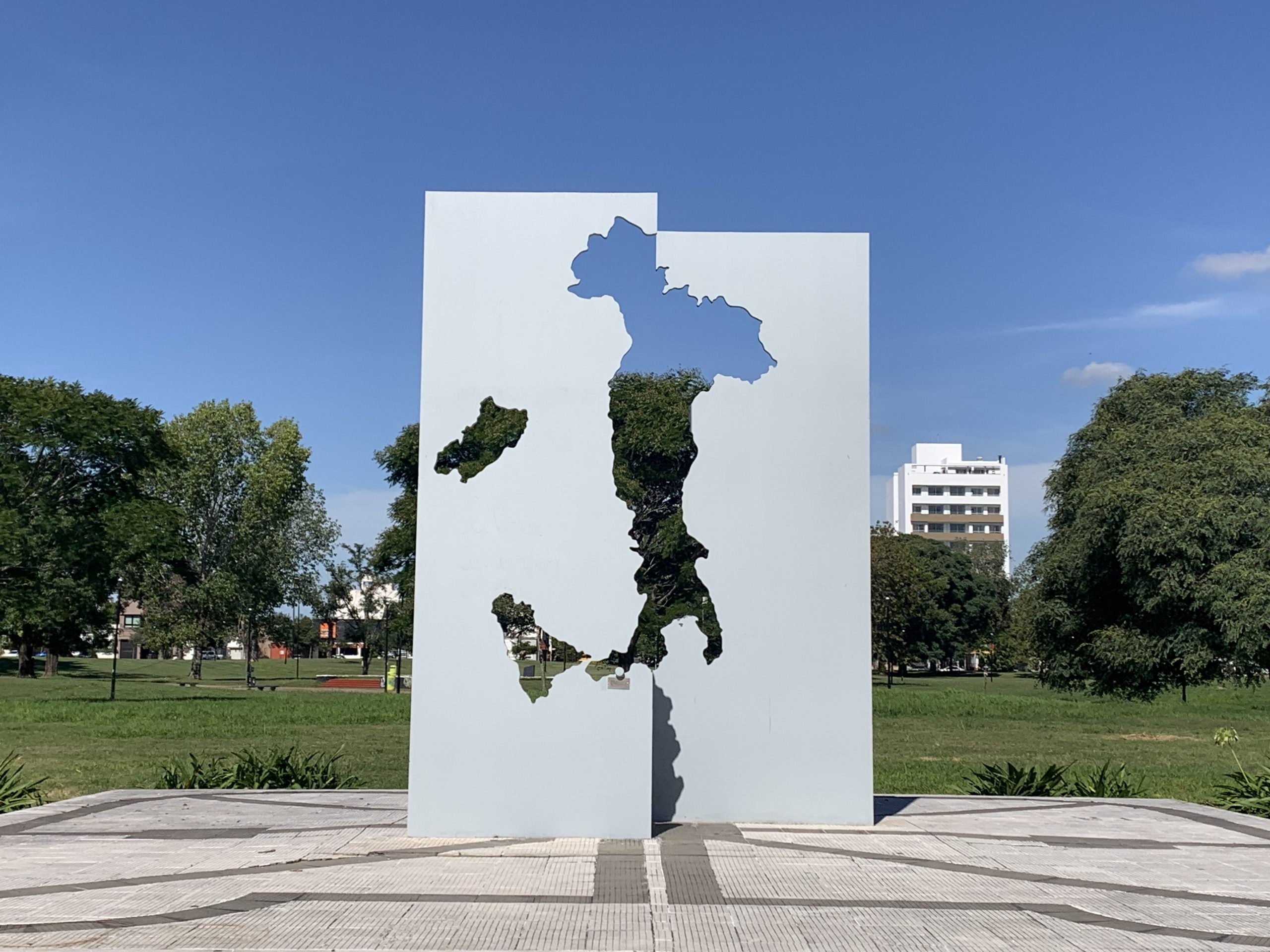 Monumento all'Italia in un parco nella mia città di La Plata.