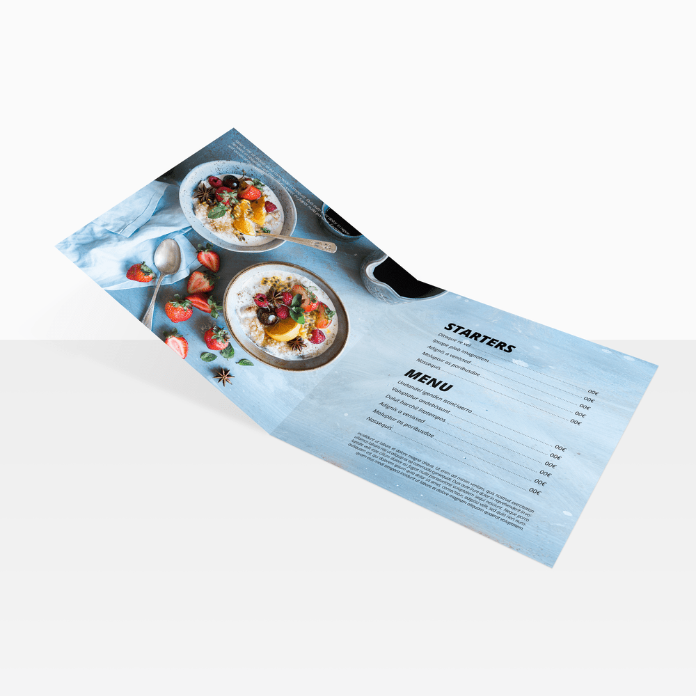 Half-Fold Menus