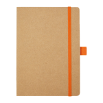 A5 recycled notepad orange