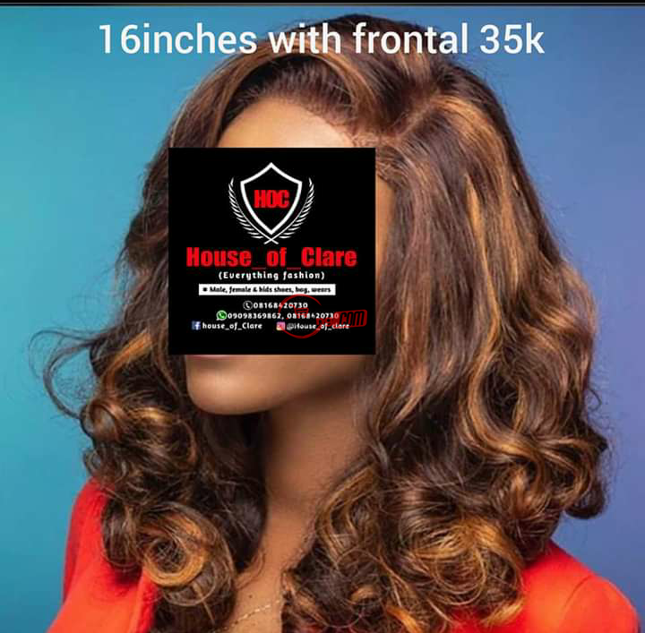 16 inches with frontal