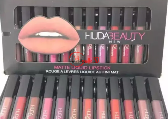 Huda 12pcs liquid matte lipstick