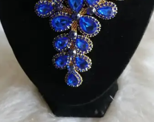 Lovely Blue Stoned Costume Jewelry