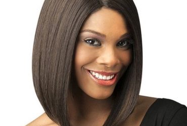 Female Wig Medium Length Straight Hair-light Brown