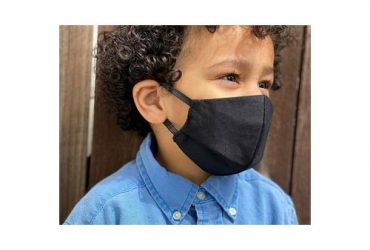 Kids 2Pack Of Reusable Blacks Face Mask Covering