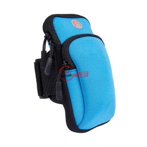 Double Pocket Waterproof Neoprene Arm Bag Armband For Outdoor Sport