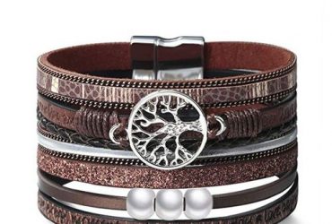 Hiyong Bohemian Multiple Layer Leather Bracelets For Women