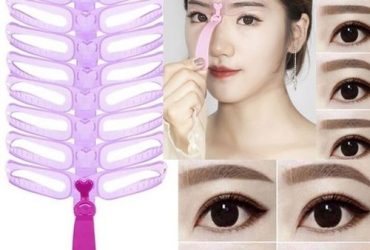 Eyebrow Template Stencil 8 In 1 Grooming Shaping Helper