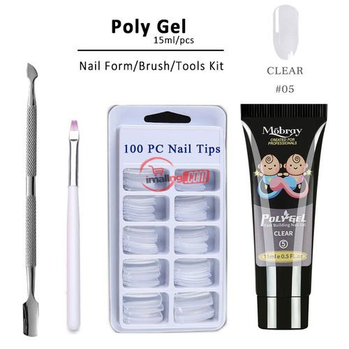 Limegirl Extention Polygel Buildergel Kit L With UV Lamp Pink