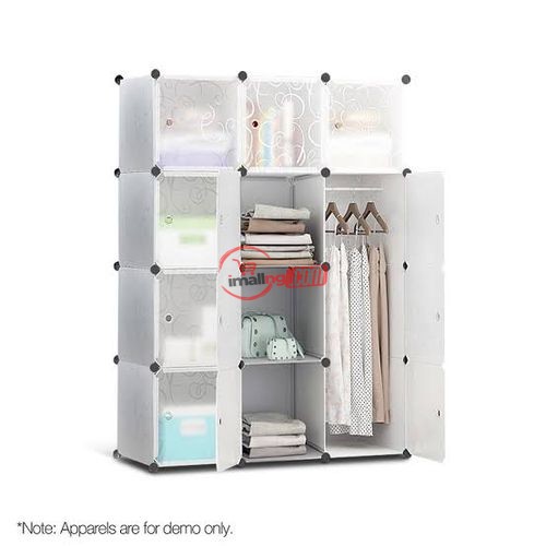 Wardrobe Closet Storage Cabinet — 3 Set Multi Color