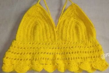 Ladies Backless Crotchet Crop Top