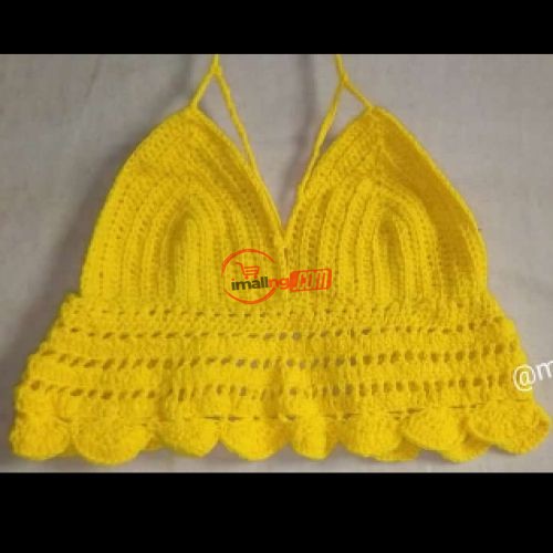 Ladies Backless Crotchet Crop Top