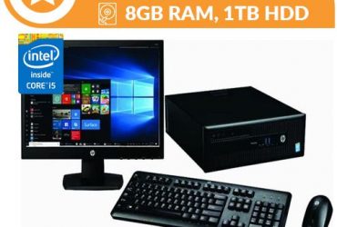 Hp Elitedesk 800 SFF Intel Corei5,8GB RAM,1TB Win10&Office 2016