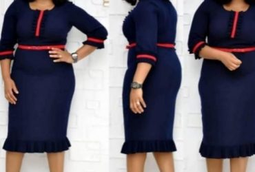 Style Addiction Pleats Detail Midi Dress – Navy Blue