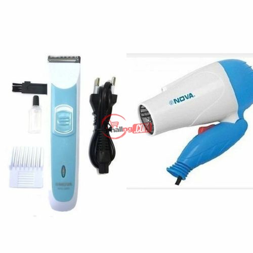 Nova Nova Rechargeable Hair Clipper + Nova Foldable Hair Dryer