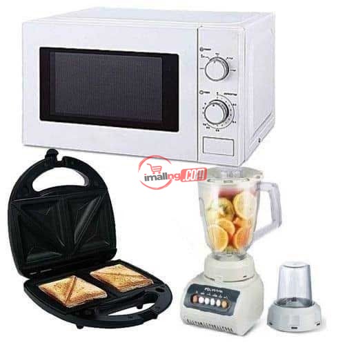 Microwave 20Liters + Blender + Toaster-Bundle