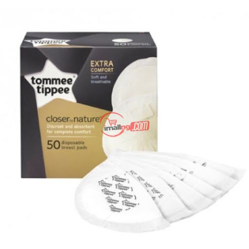 tommee tippee Closer To Nature Disposable Breast Pads, 50 Pads