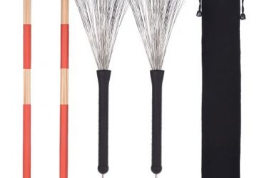 1 Pair Drum Rods Sticks + 1 Pair Drum Brushes Drum Stick N6,700