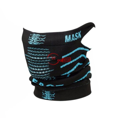 Multi-Functional Sports Mask Warm Skiing Changeable Knitted Hood Riding Mask Black Bottom Blue
