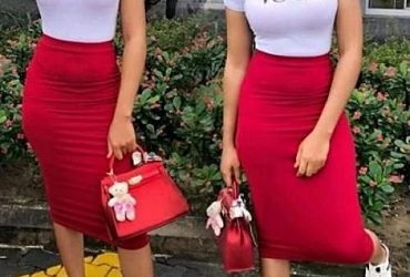 Sexy Red Bodycon Skirt