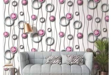 Adore Decor Ambiguous Pink Design Wallpaper – 5.3 SQM