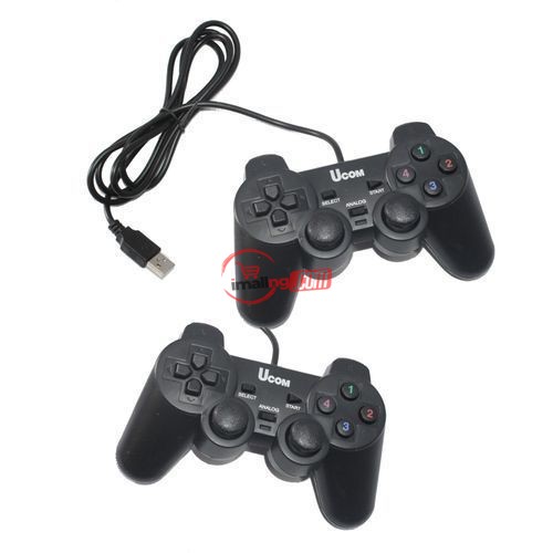 UCOM Laptop / PC Twin USB Game Pad -Controller