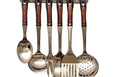 Cooking Set Utensils Spoon , Forks And Wall Rack