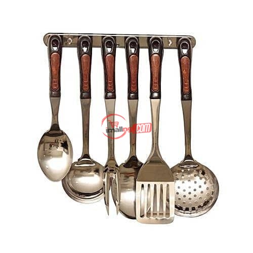 Cooking Set Utensils Spoon , Forks And Wall Rack