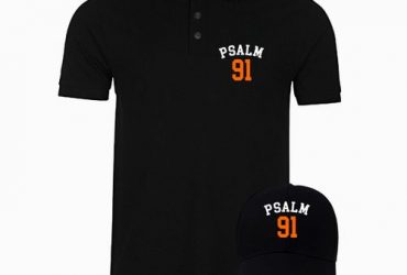 Chrysolite Designs Psalm 91 Polo & Cap Bundle – Black, Black