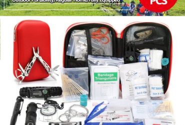 230Pcs Survival Gear First Aid Kit SOS Medical Bag Emergency