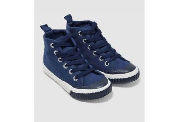 Minoti Canvas High Top For Boys – Navy Blue