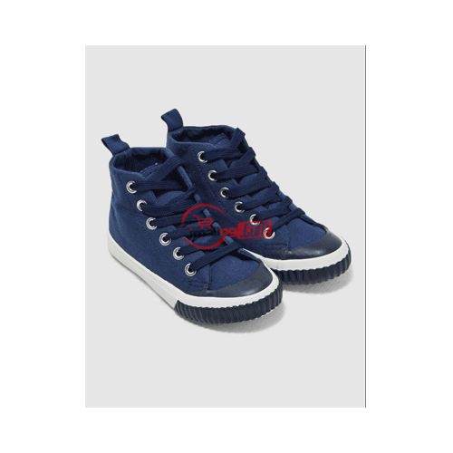 Minoti Canvas High Top For Boys – Navy Blue