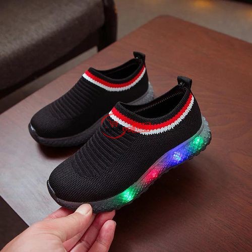 Children's Slip-on Sneakers With LED Lights