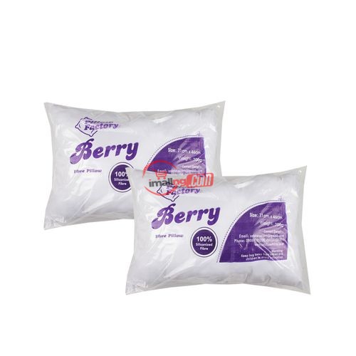 Solace Berry Fibre Pillow (Bed Pillow – Set Of 2)