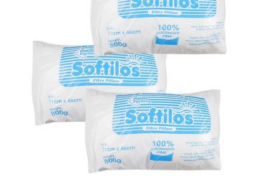 Solace Softilos Fibre Pillow (Bed Pillow – Set Of 3)