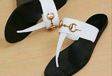 Women Exquisite Slay White And Black Slippers