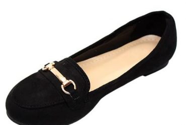 Unique Ladies Flat Pumps – Black