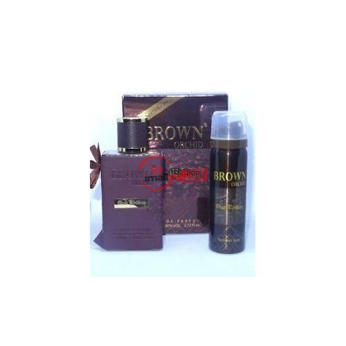 Fragrance World Brown Orchid Oud Edition Unisex EDP – 80ml + Free Deo Spray