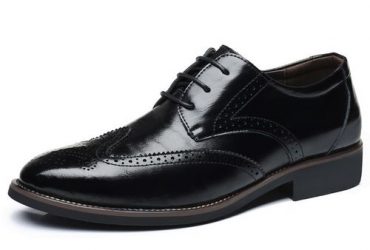 Declan Mein Brogue Shoes – Black