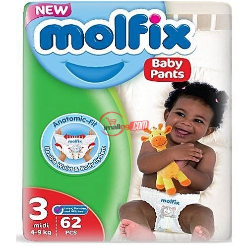 Molfix Pants Size 3, Jumbo Pack (3 X 62) Pcs