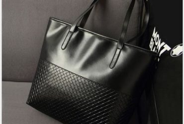 Women Leather Hand Bag – Black