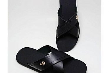 Men's Cross Palm Slippers-black