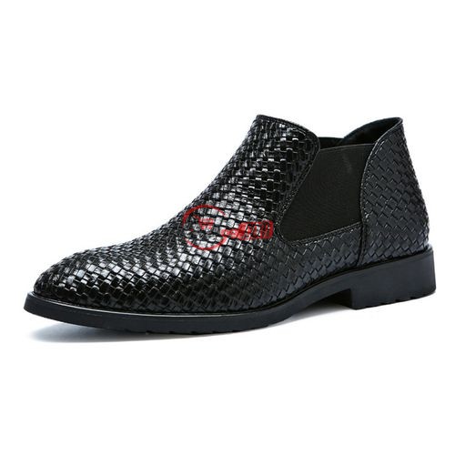 Hand-Woven Martin Boots-C75Black