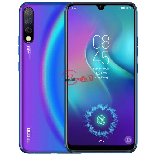 Tecno CAMON 12(CC7)-6.52", -64GB ROM + 4GB RAM-16MP + 16MP/2MP/8MP-ANDROID 9 PIE-4000MAH