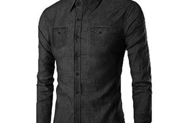 Unique Double Denim Shirts Black