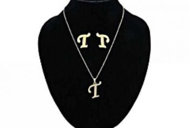 Letter T Pendant, Earrings & Necklace
