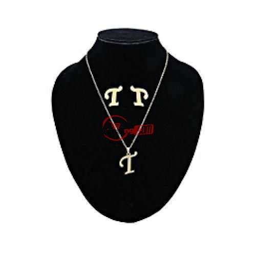 Letter T Pendant, Earrings & Necklace